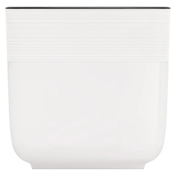 Горшок для цветов пластмассовый "Линель" 4,5л, д19см, h19см, со вставкой, белый