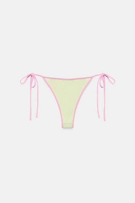 ZARA КОНТРАСТНЫЕ ПЛАВКИ-БИКИНИ, ЖЕЛТЫЙ