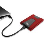 Внешний жесткий диск A-DATA DashDrive Durable HD650 1TB, 2.5", USB 3.0, красный, AHD650-1TU31-CRD