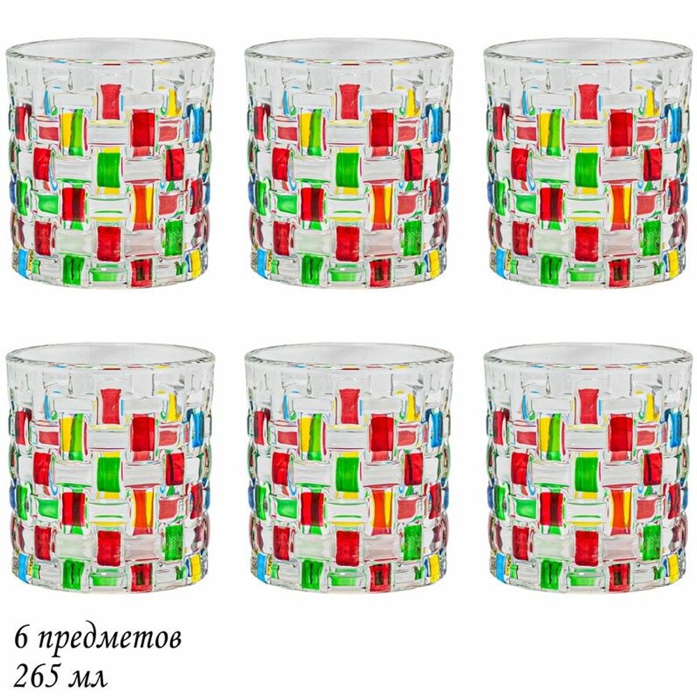 Lenardi 589-019 Набор из 6 стаканов 265мл в под.уп.(х12)Стекло