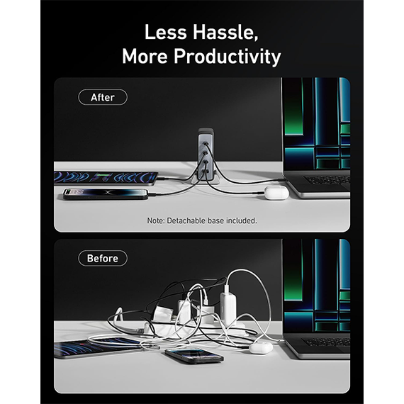 Сетевое зарядное устройство Anker 749 Prime GaN мощностью 240 Вт 4 порта (A2342211) черный