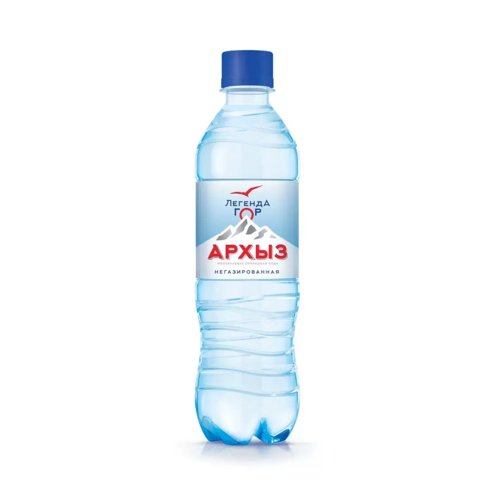 Вода легенда гор Архыз негазированная, 0.5 литра