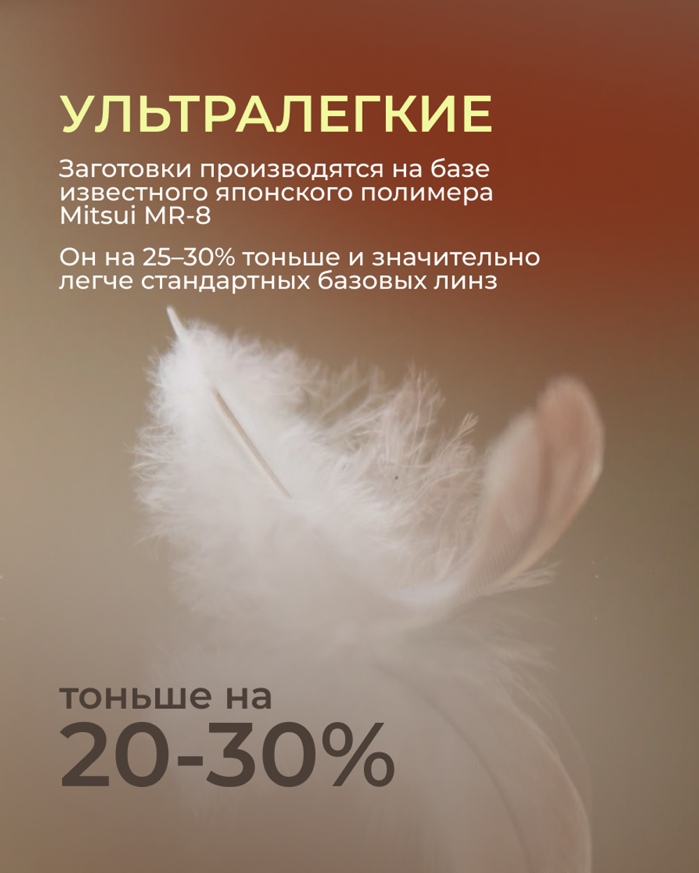 Фотохромная линза асферическая Geek Pro  Transitions AS 1.6 Brown