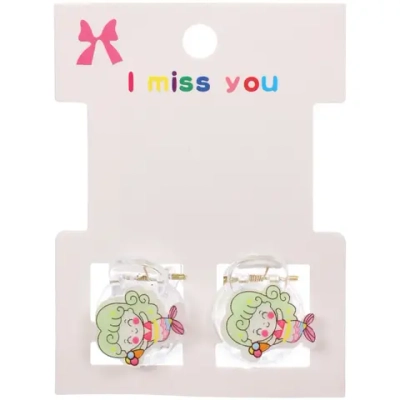 Заколки – крабы детские для волос 2шт на блистере «МАРЦИПАН», Русалочка, 1,2см