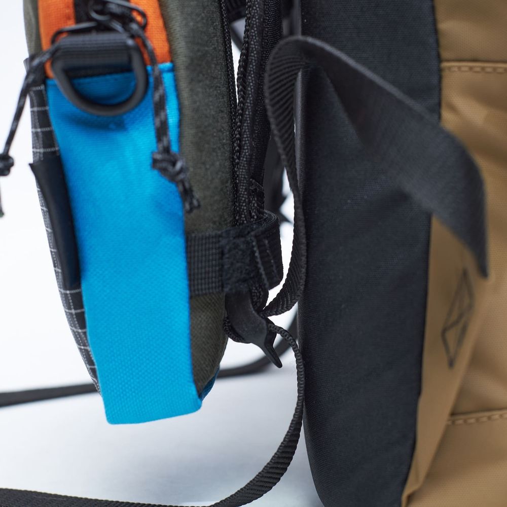 Сумка Gosha Orekhov GO Minipouch темно-синяя / хаки / оранжевая