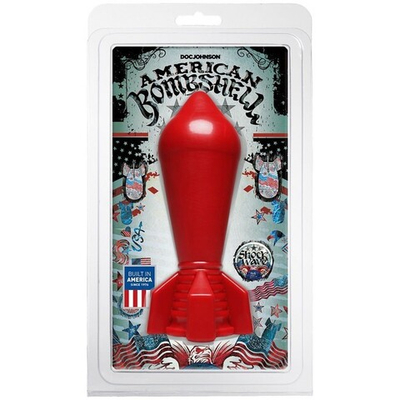 Анальный плаг-ракета American Bombshell (Цвет: красный)