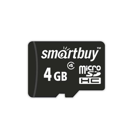 Карта памяти microSDHC SmartBuy 4GB class10 (без адаптера)