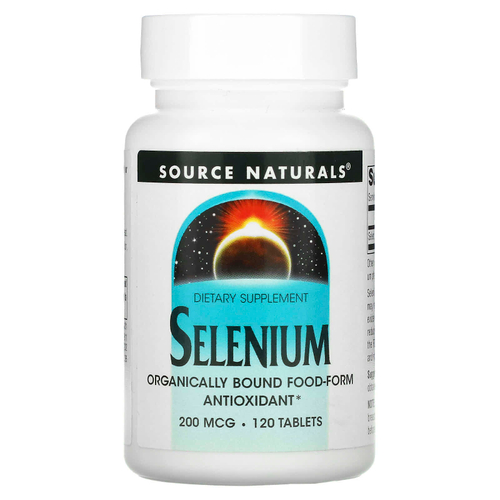 Source Naturals, Селениум, 200 мкг, 120 таблеток