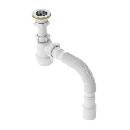 Сифон для умывальника 1 1/4"*40  с гофрой 40*40/50 S1015-АК САНДЕСАНТ