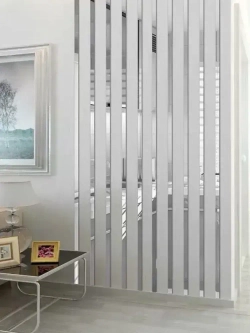 Молдинг декоративный самоклеящийся металлический серебро 15 мм