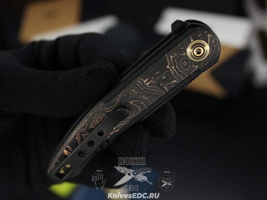 Нож складной WE Knife Smooth Sentinel WE20043-6 сталь клинка CPM-20CV, рукоять титан