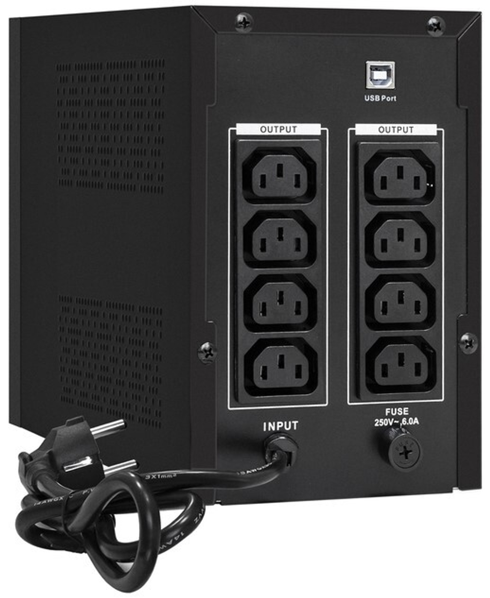 Источник бесперебойного питания  Exegate SpecialPro UNB-1500.LED.AVR.C13.RJ.USB