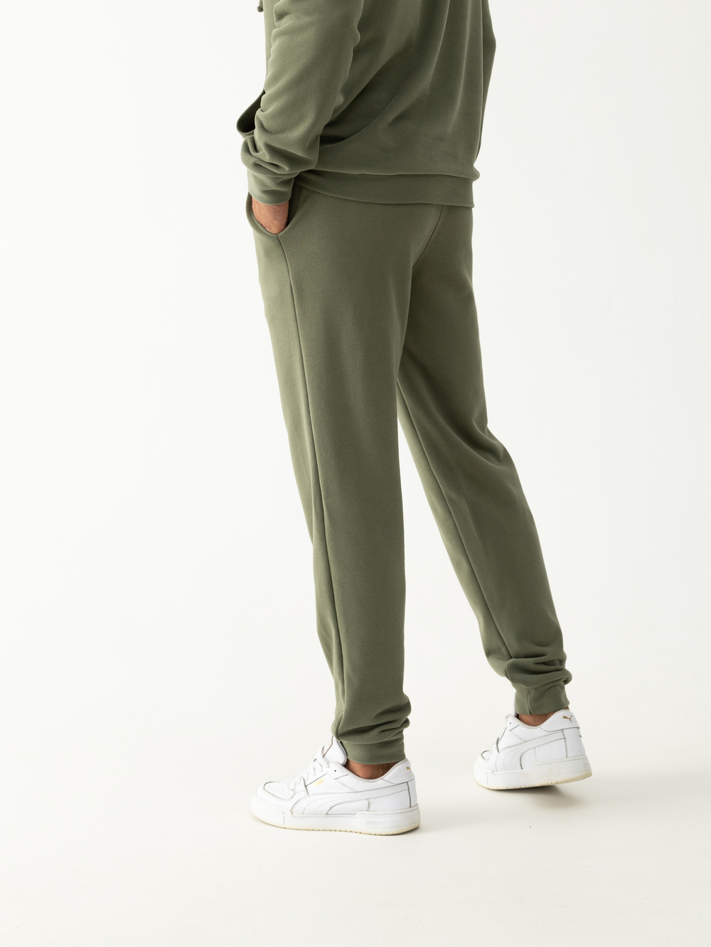 Костюм мужской спортивный (без начеса). Олива