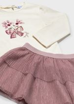 кардиган с лонгсливом и юбкой