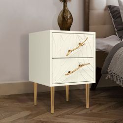 Тумба Арт Колор leaves Стайл Голд Кремовый белый