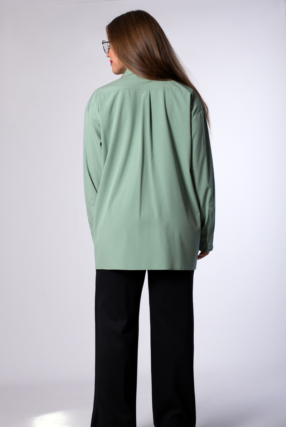 Блузка женская 4122зп, шалфей #86Ш094122зп