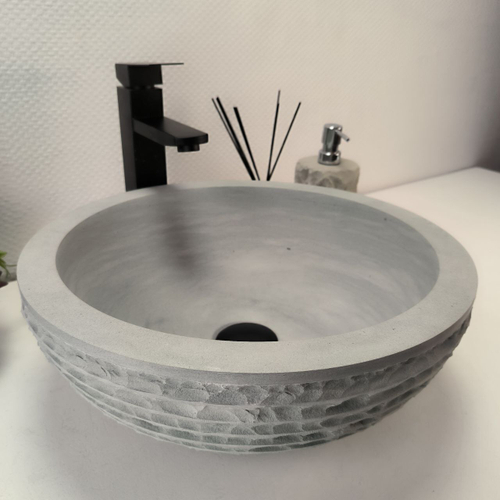 Раковина из андезита Bowl Blue Kecil Marmo BA-62912 40*40*15
