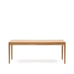 Раздвижной стол Lenon из натурального массива дуба и шпона 200(280)x90