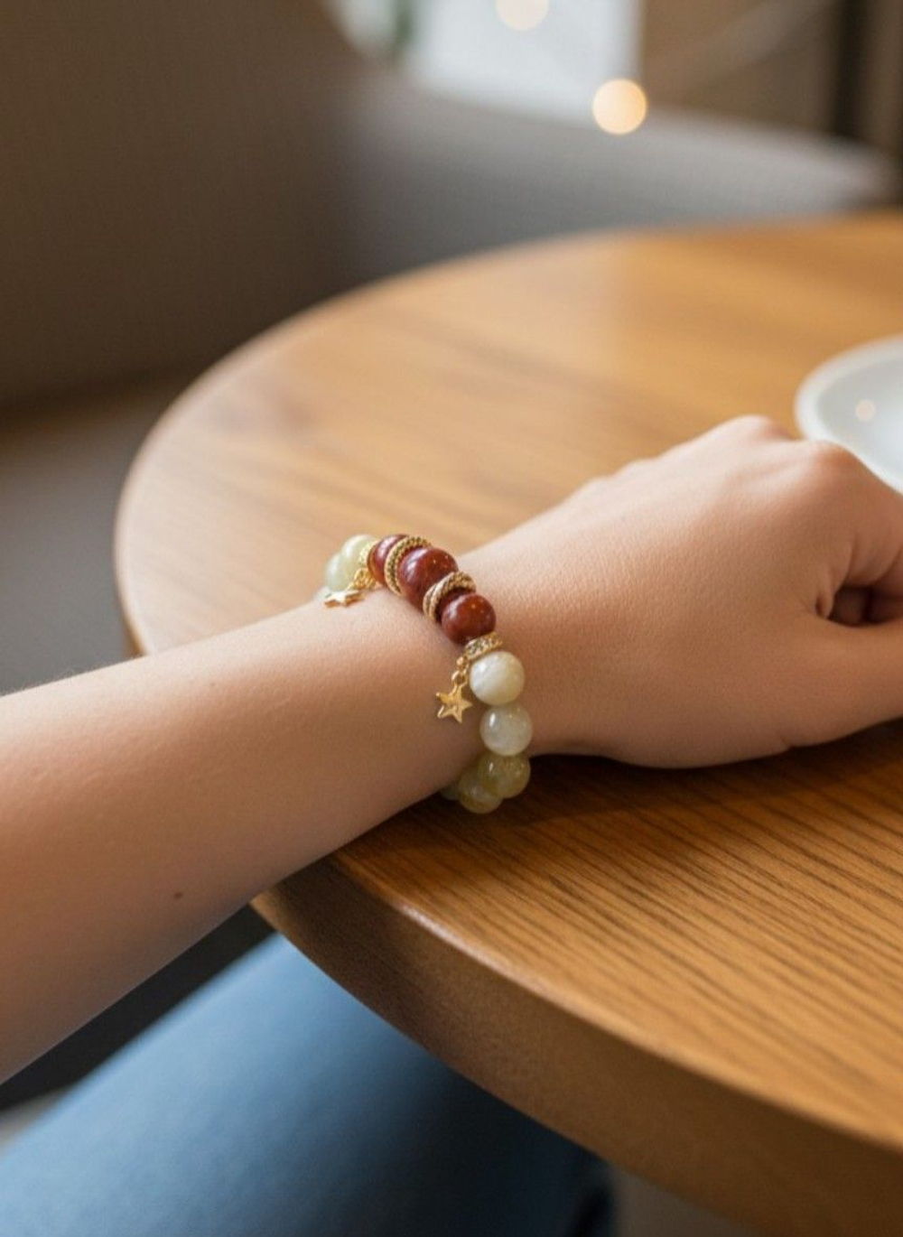 Браслет для Овна, оникс и яшма