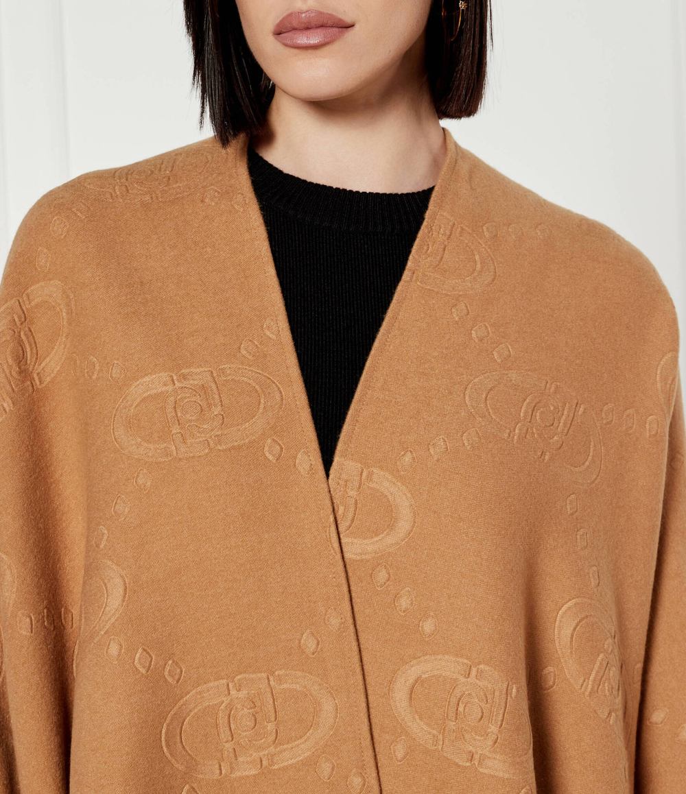 Пончо EMBOSSED Liu Jo - светло-коричневый(2F4022 T0300)