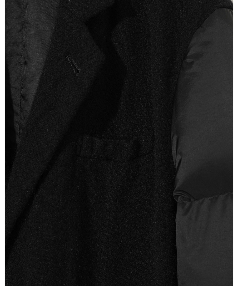 UNDERCOVER КУРТКА-ПУХОВИК ЧЕРНАЯ КОМБИНИРОВАННАЯ