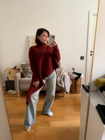 Асимметричный свитер ТЕРРАКОТ