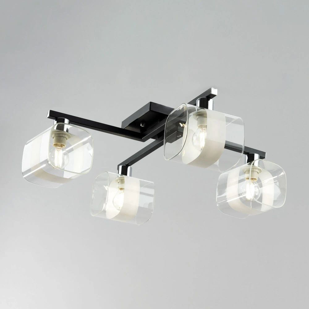 Citilux Вирта CL139145 Люстра потолочная Чёрная Матовая