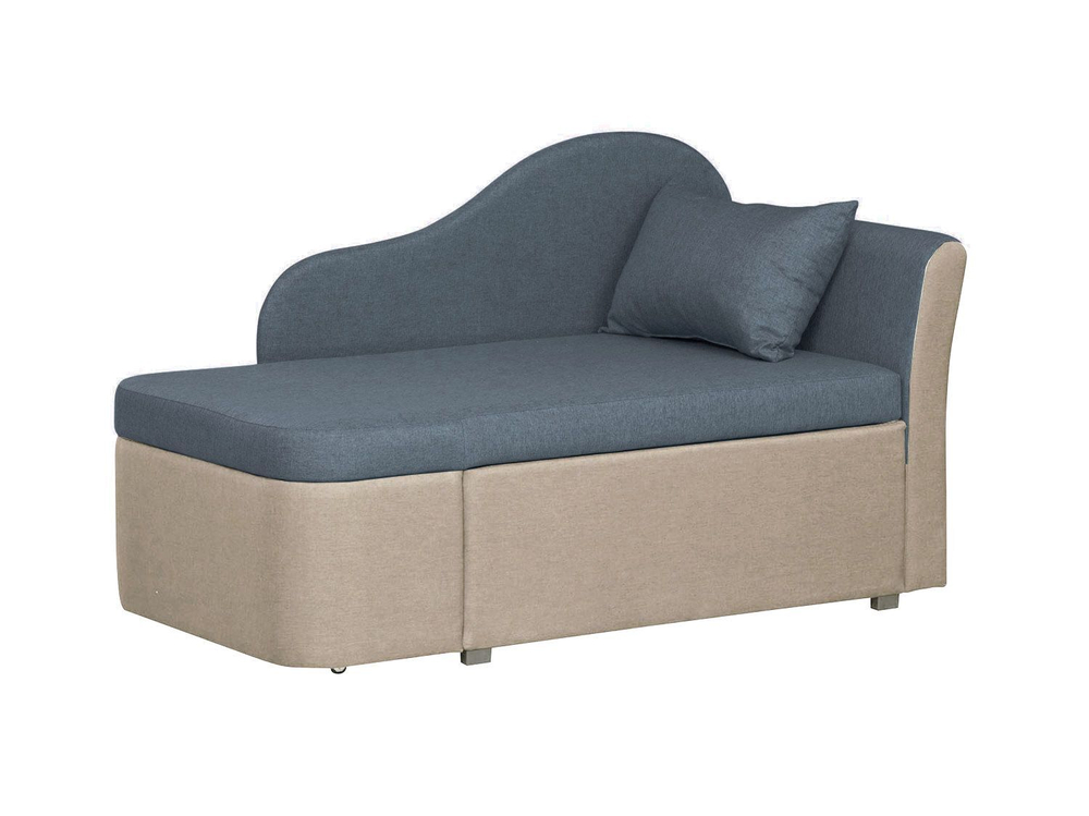 Тахта Мася-12 левый жаккард тесла деним/крем