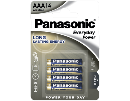 Батарейки Panasonic Everyday Power AAA щелочные 4 шт