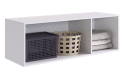 Антресоль "Зефир" трехдверная 119.01 (белое дерево/пудра розовая (эмаль))