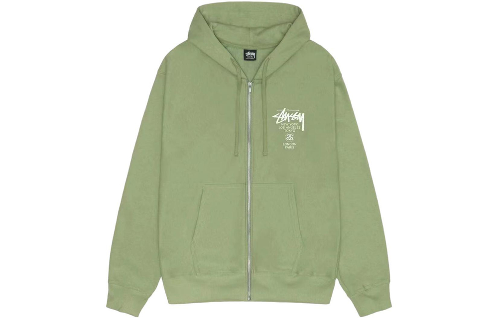 Худи Stussy World Tour Zip Hoodie, 3973713