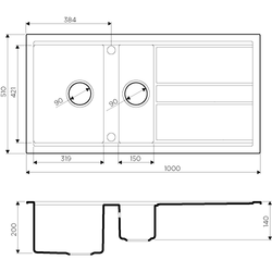 Кухонная мойка Omoikiri Kitagawa 100-2-WG Artceramic/wind green