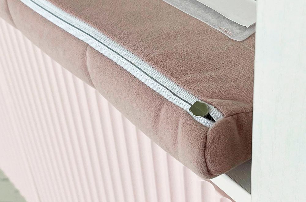 Подушка "Зефир" (Нежно розовый (велюр))120см 1200*422*50