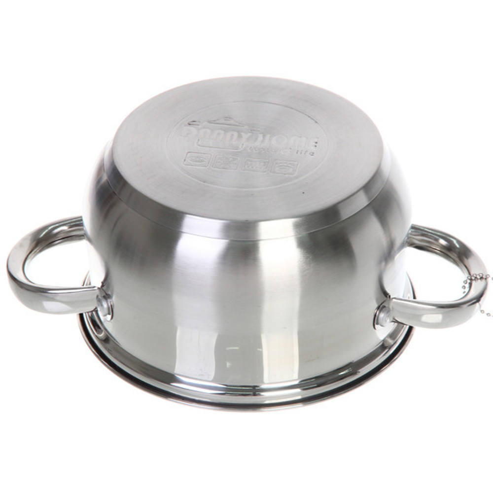 Набор посуды из нержавеющей стали ADELE 3 предмета (3 кастрюли 1,9л, 2,7л, 3,4л), DH08-6