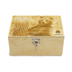 Подарочная шкатулка с гравировкой Медведь_3