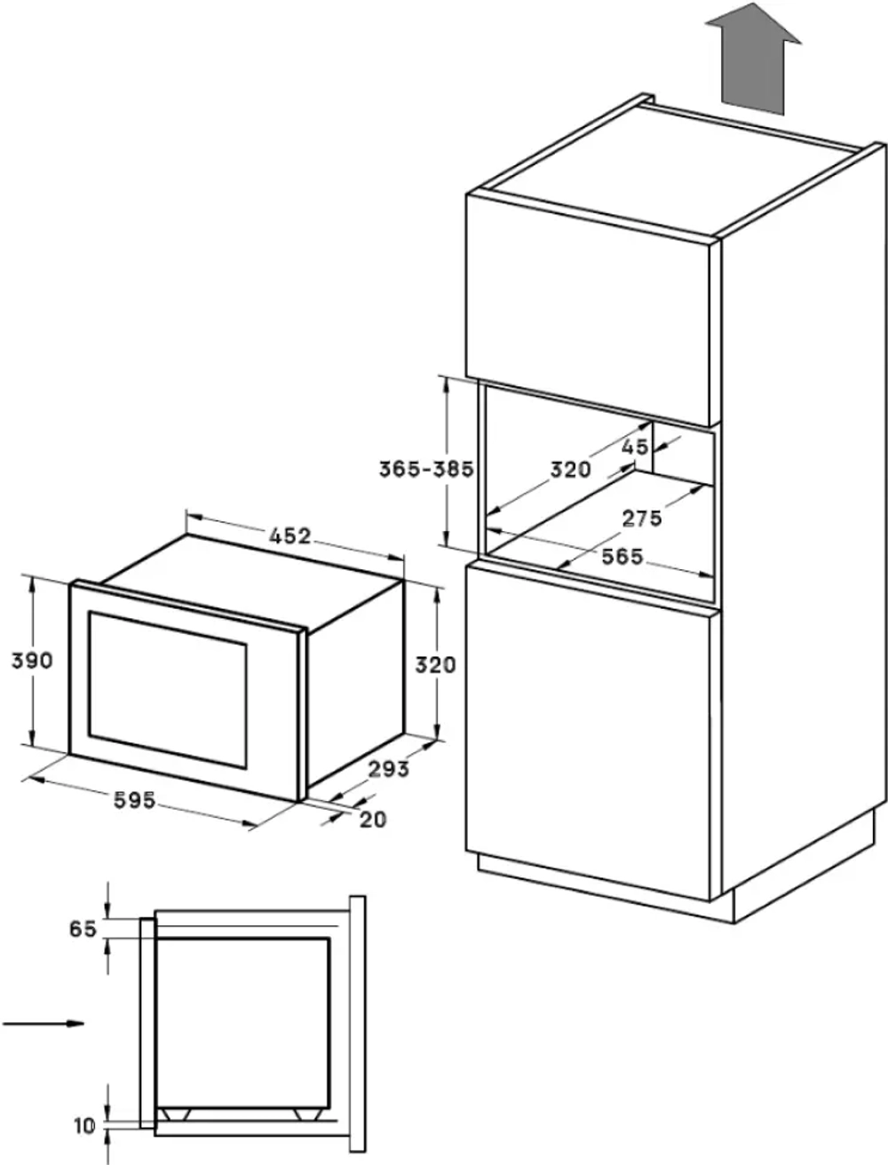 Встраиваемая микроволновая печь Vard VMG122PK