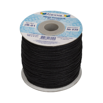 Шнур  "Gamma" вощеный, 1мм, №039