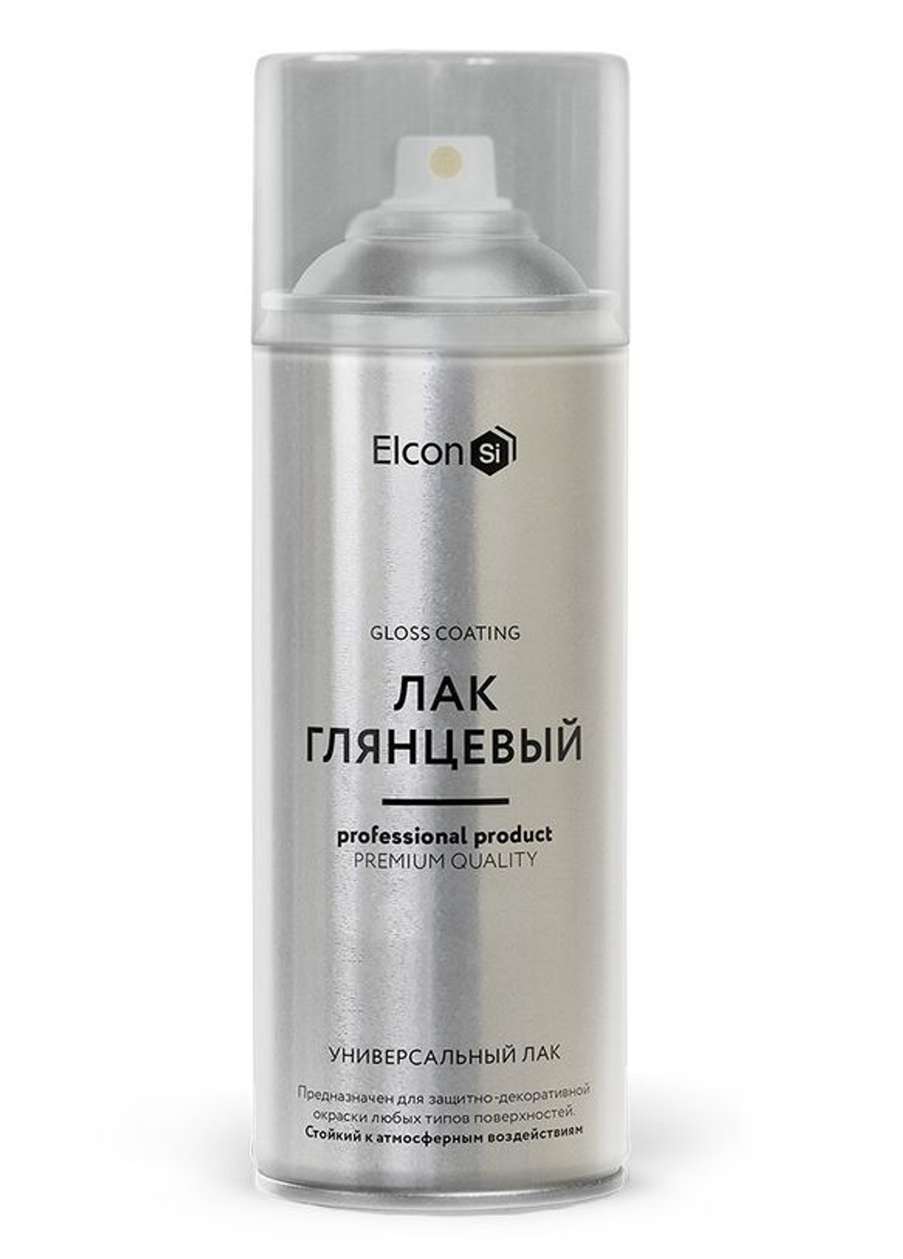 Лак аэрозольный Elcon глянцевый бесцветный 520 мл