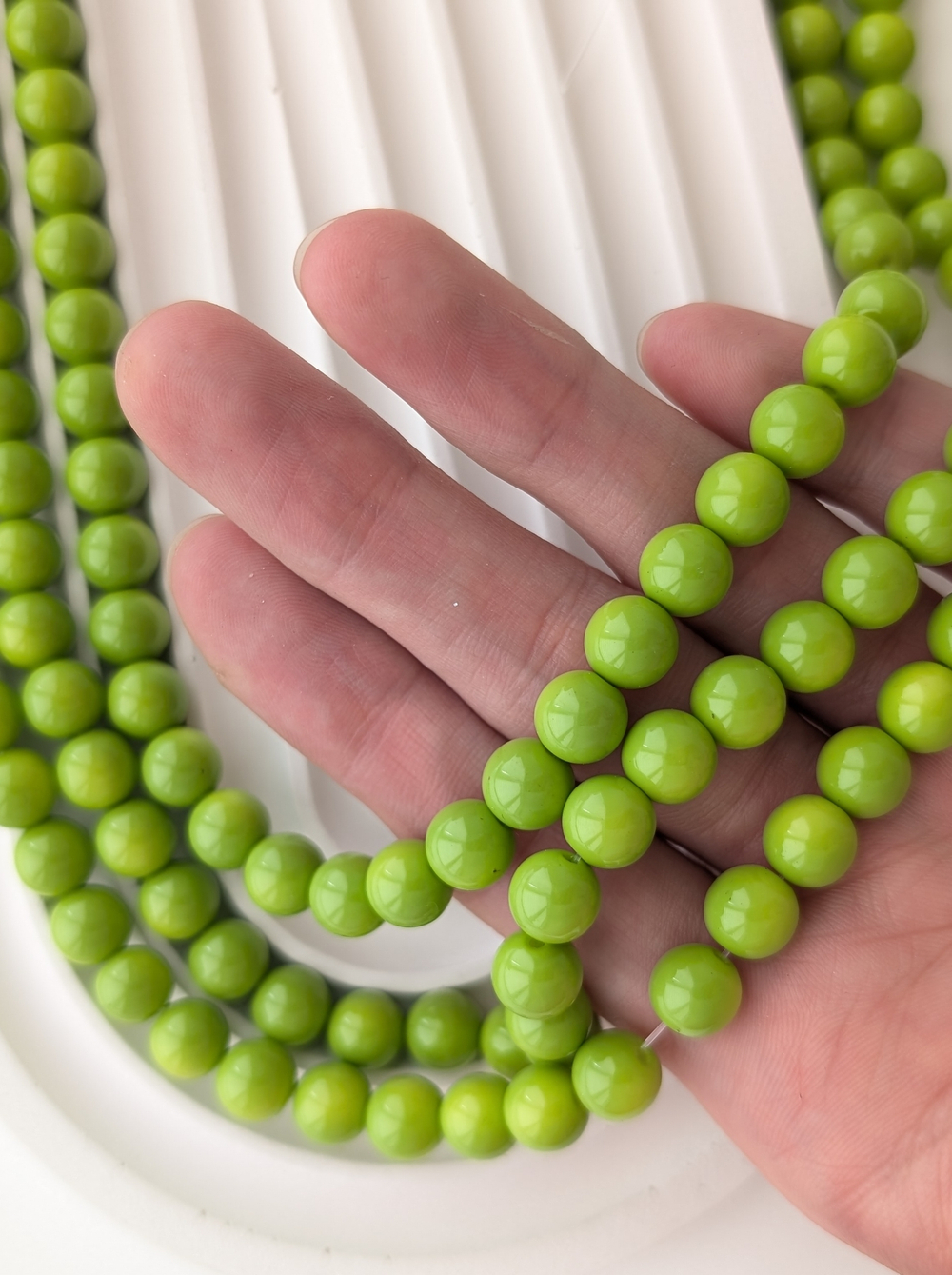 Бусины стеклянные Майорка 8мм