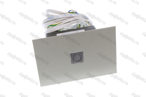 Пост вызывной врезной однокнопочный в сборе, квадратная кнопка, символ "Стрелка", красная подсветка, крашеный RAL7032, ПЛВ13-К1М0100ЩУ3, 0501.12.00.600В