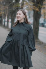 Платье из чёрного хлопка