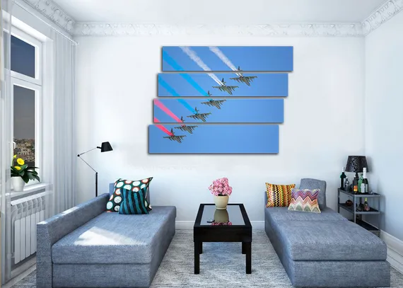 Модульная картина "Воздушное шоу"