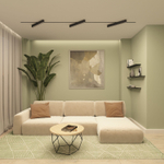 DK6644-BK Поворотный однофазный трековый светильник EDDER со светодиодом L538mm 220V 40W 30° 4000K IP20 черный алюминий