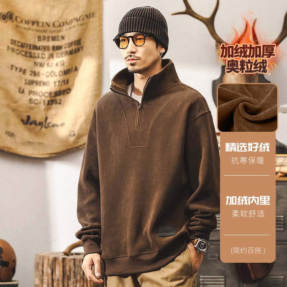 Американский свитер мужской зимний Chenier полувысокий воротник мужской