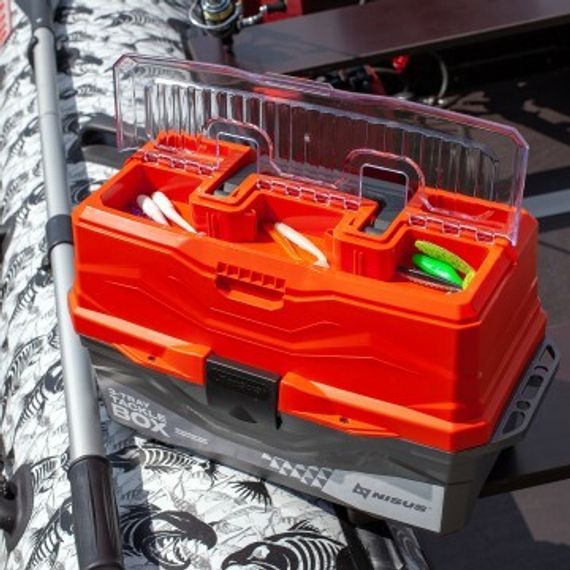 Ящик для снастей NISUS Tackle Box трехполочный оранжевый (N-TB-3-O)