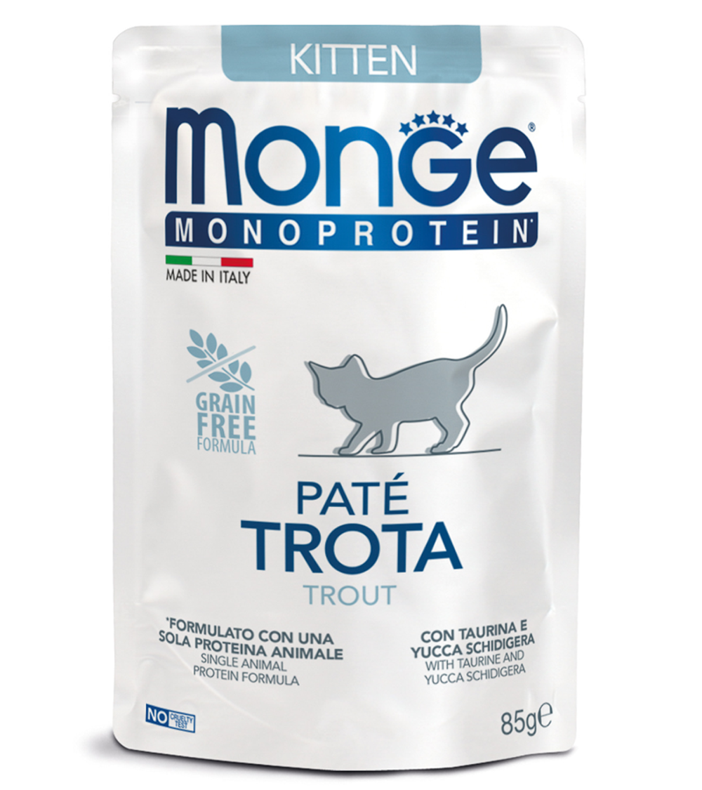 Монж Cat Monoprotein Для котят Форель 85гр.