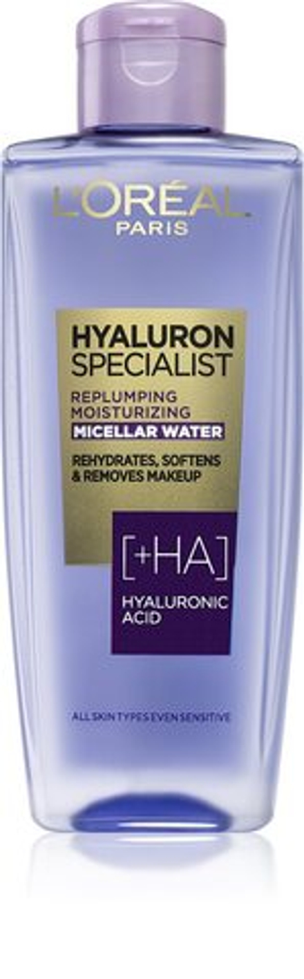 L’Oreal Paris Hyaluron Specialist - увлажняющая мицеллярная вода с гиалуроновой кислотой /   200  ml  / GTIN 3600523959587