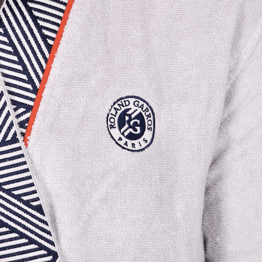 Szlafrok Roland Garros Tie Break P.Homme Bouclette - серый