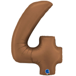 Шар фольгированный Цифра 4 101 см (Коричневый)