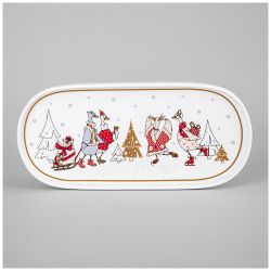 БЛЮДО ОВАЛЬНОЕ LEFARD "FAMILY CHRISTMAS" 25,5 СМ (КОР=24ШТ.)